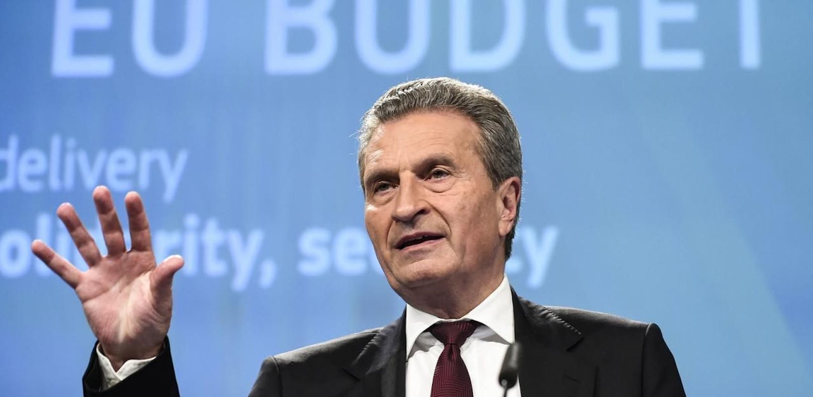 Günther Oettinger, EU-Kommissar für Haushalt 