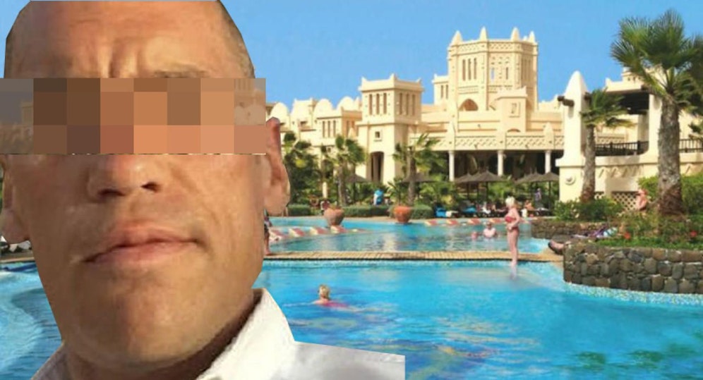 Justin Mille (40). Dieses Hotel macht krank, log der britische Tourist. 