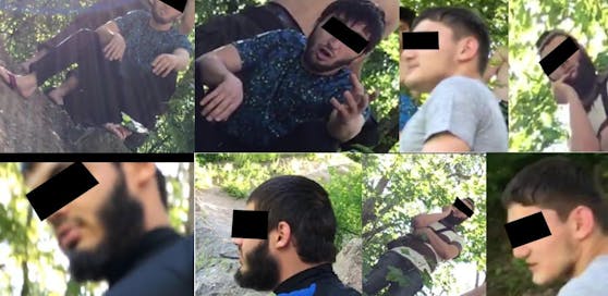 Die Polizei suchte nach diesen Männern.