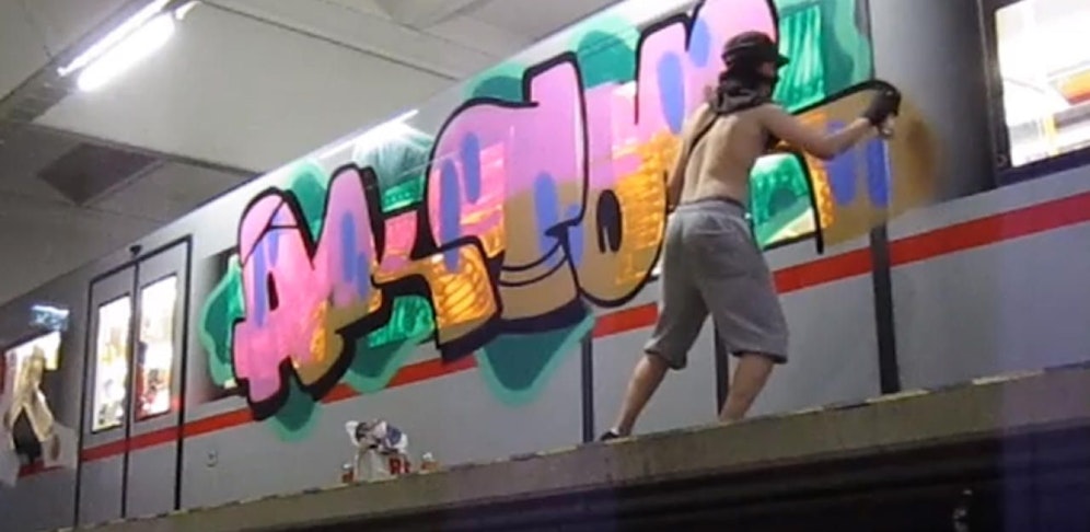 Vienna Subway Graffiti (Symbolfoto)