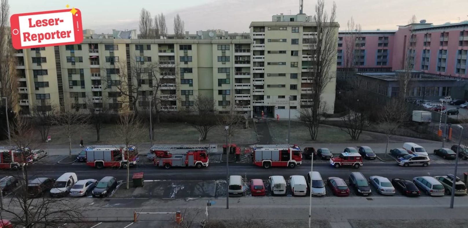 Feuerwehr-Einsatz in Leopoldstadt