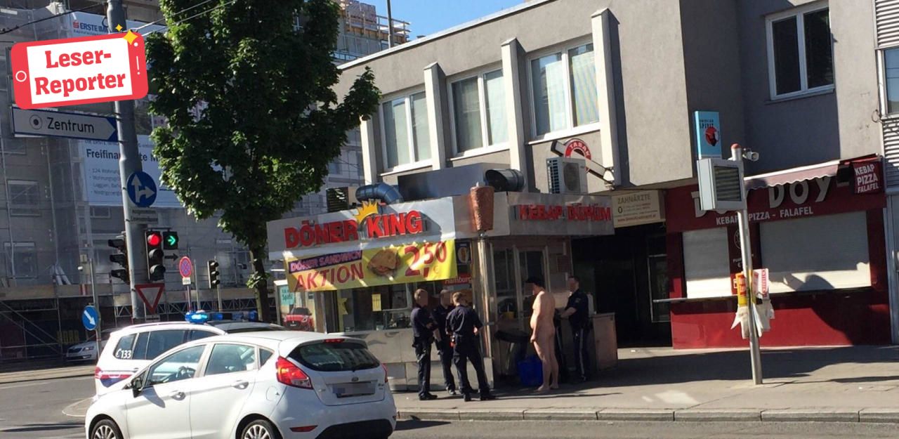 Heute.at - Polizei stoppte Nackten am Kebapstand