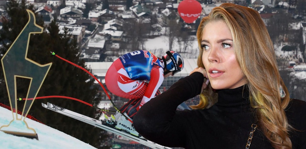 Victoria Swarovski fieberte in Kitzbühel mit.