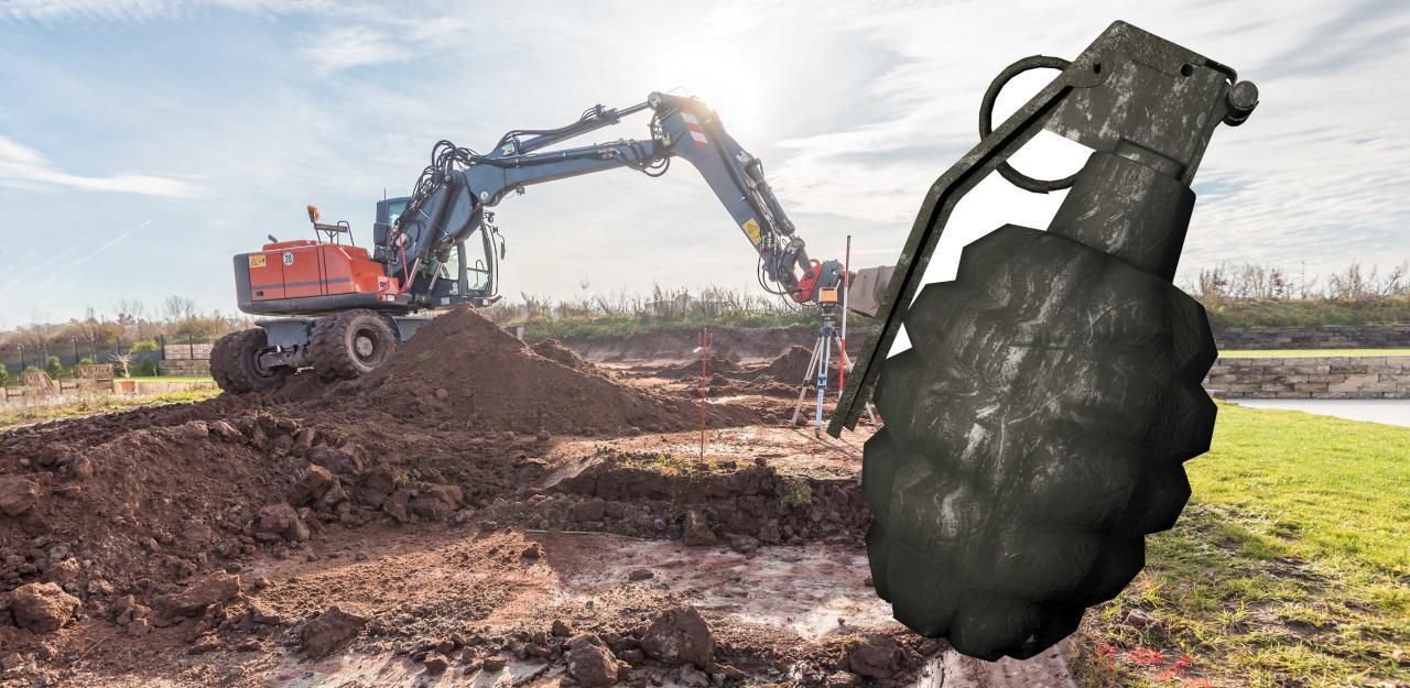 Heute.at - Baggerfahrer grub auf Baustelle 20 Granaten aus