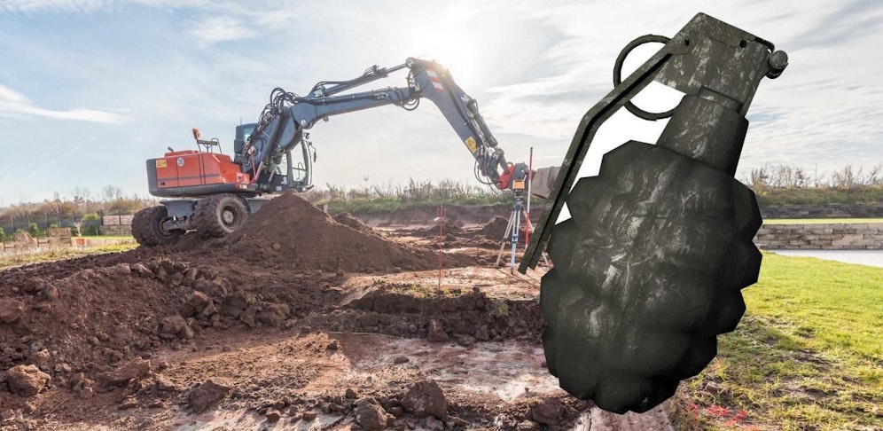 Rund 20 Granaten wurden in der Schottergrube gefunden.