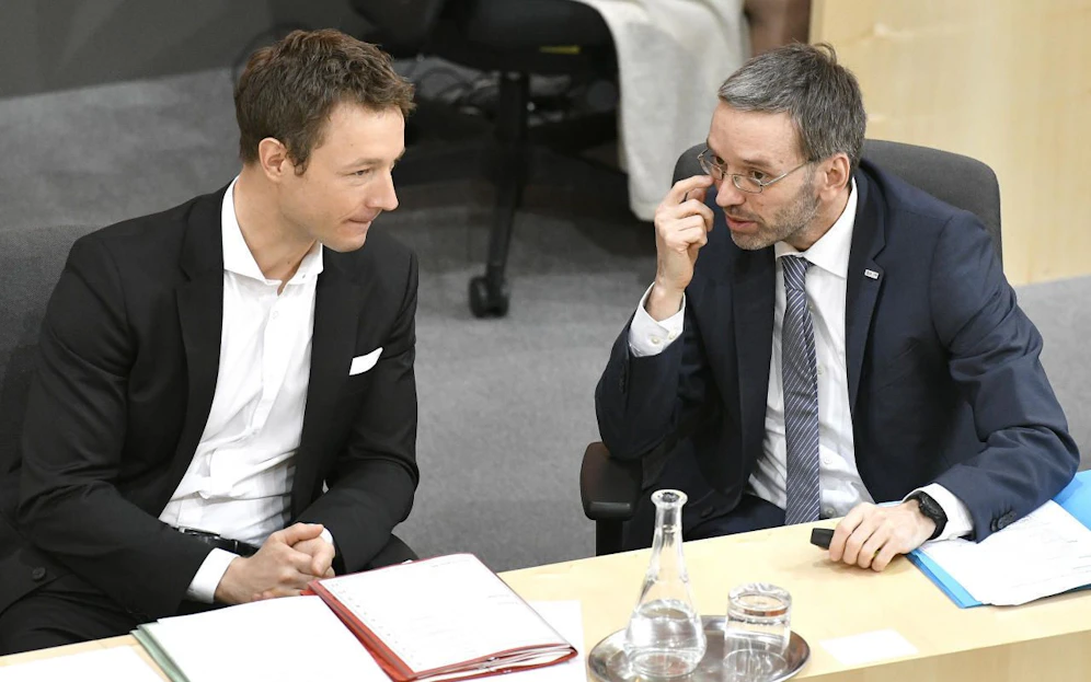 Bild aus besseren Zeiten: Blümel und Kickl.