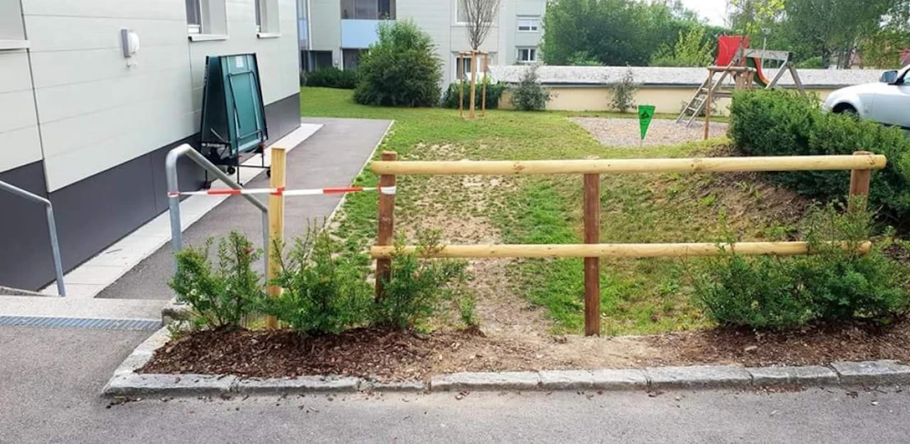 Der Ort der zu vielen Konflikten unter den Mietern führt: Der Garten samt Spielplatz in der GWG-Siedlung in der Teistlergutstraße in Urfahr.  