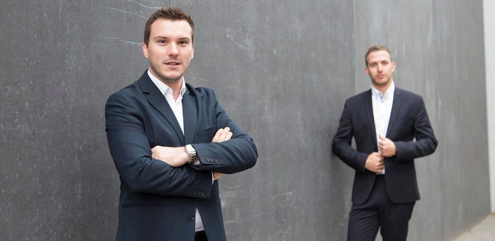 Das Team hinter meinelocation.at: Geschäftsführer Dominik Scherz, Lukas Hasenauer 