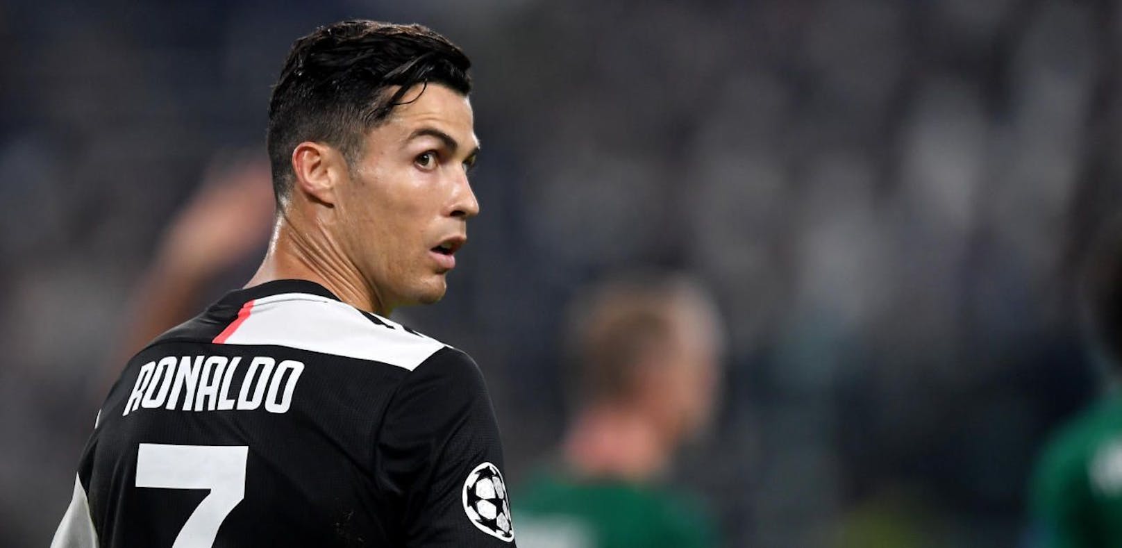 Cristiano Ronaldo beim 2:1 von Juve gegen Lok Moskau.