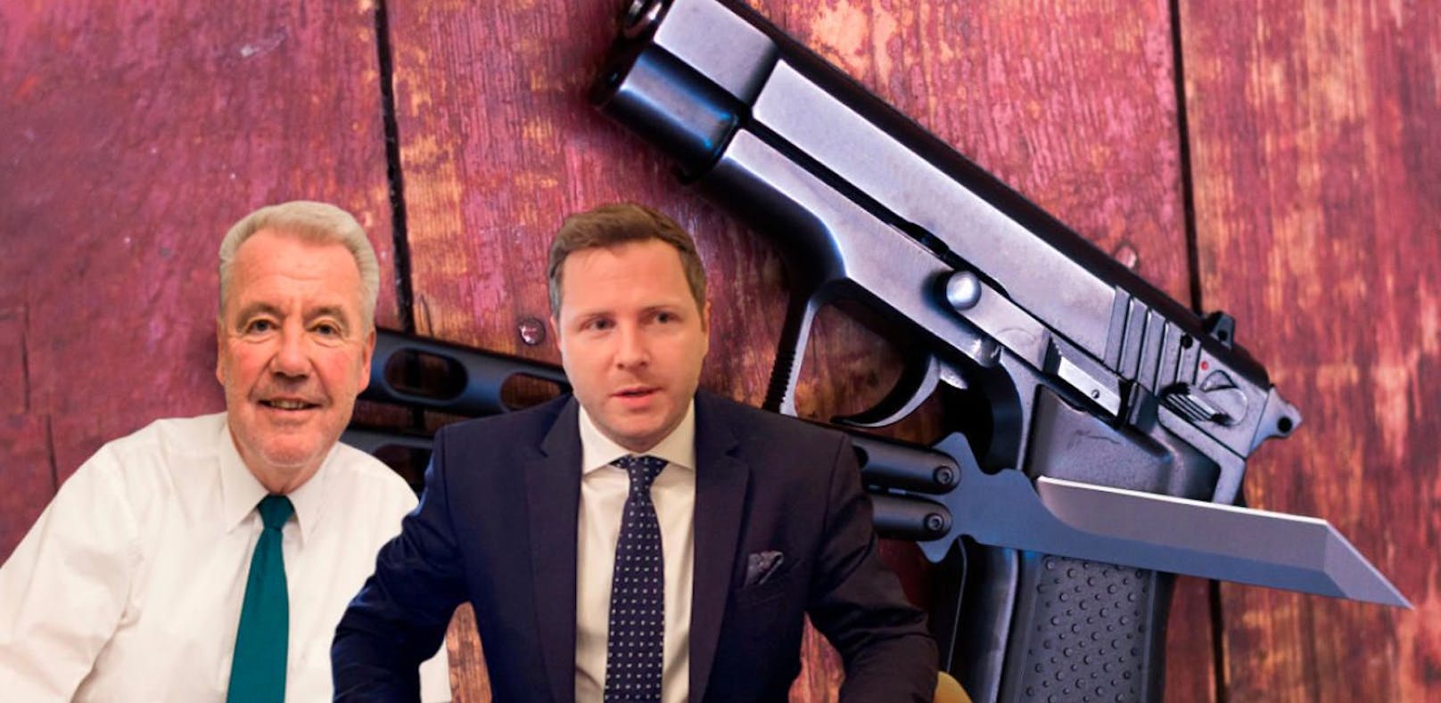 VP-Bürgermeister Klaus Schneeberger und Stellvertreter Michael Schnedlitz (FP) beantragen ein Waffenverbot.