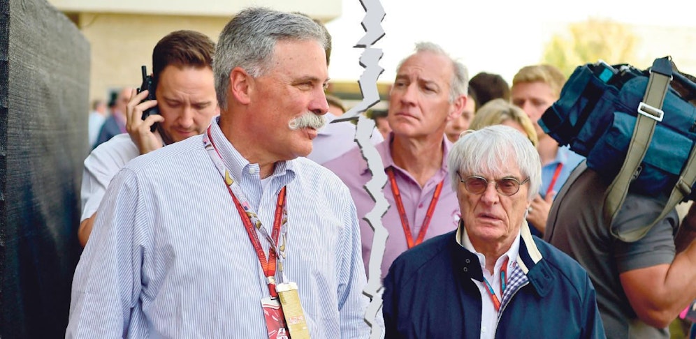 Chase Carey und Bernie Ecclestone - zwischen dem Formel1-Geschäftsführer und seinem Vorgänger passt die Chemie so überhaupt nicht. 