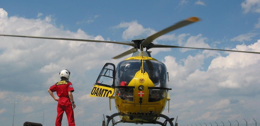 Der "Christophorus 9" hob ab und brachte den jungen Polen ins SMZ Ost.