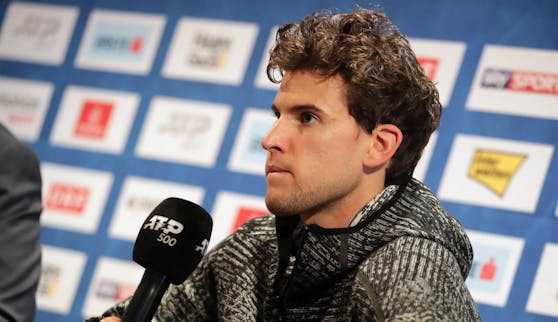 Dominic Thiem bei der Auftakt-Pressekonferenz in Wien.