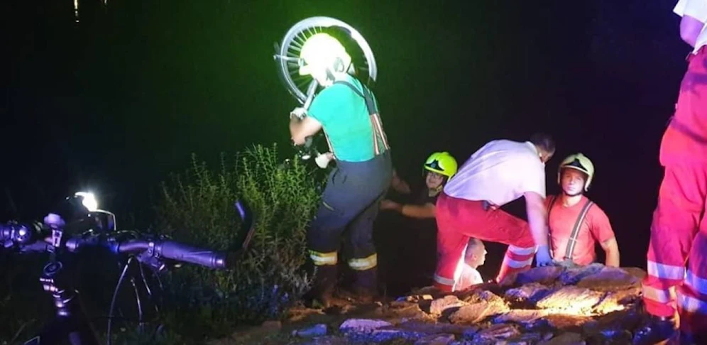 Die Rettungskräfte im Einsatz
