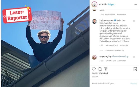 Darf der Osterhase in Zeiten von Corona raus: Innenminister antwortet auf Insta