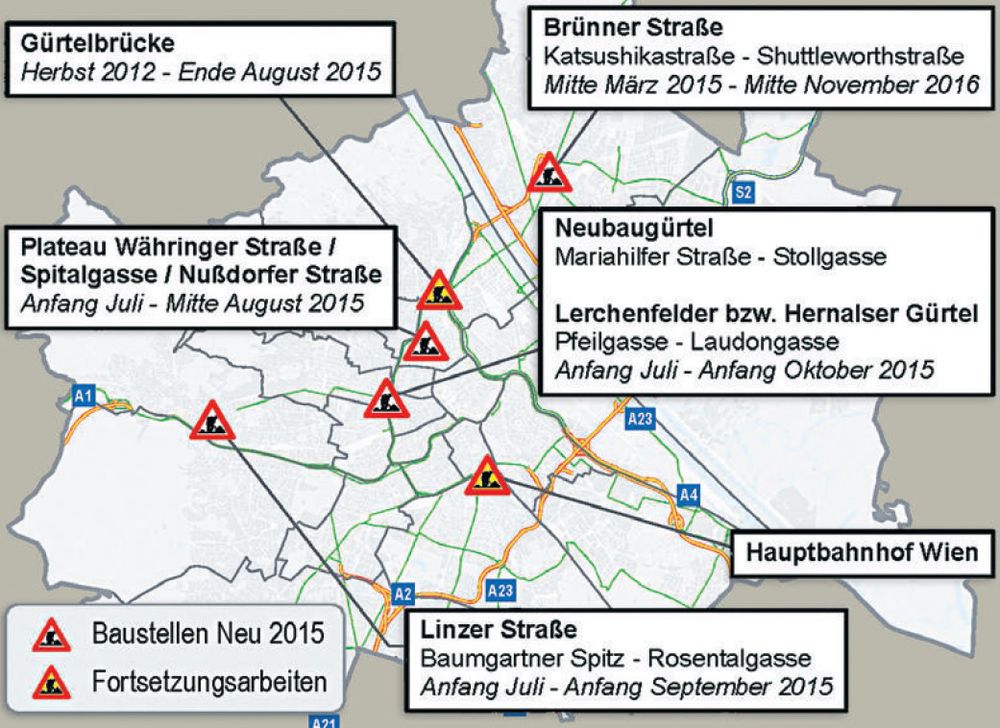 Diese Baustellen Nerven Wiener Autofahrer Und Öffi-N... – Österreich ...