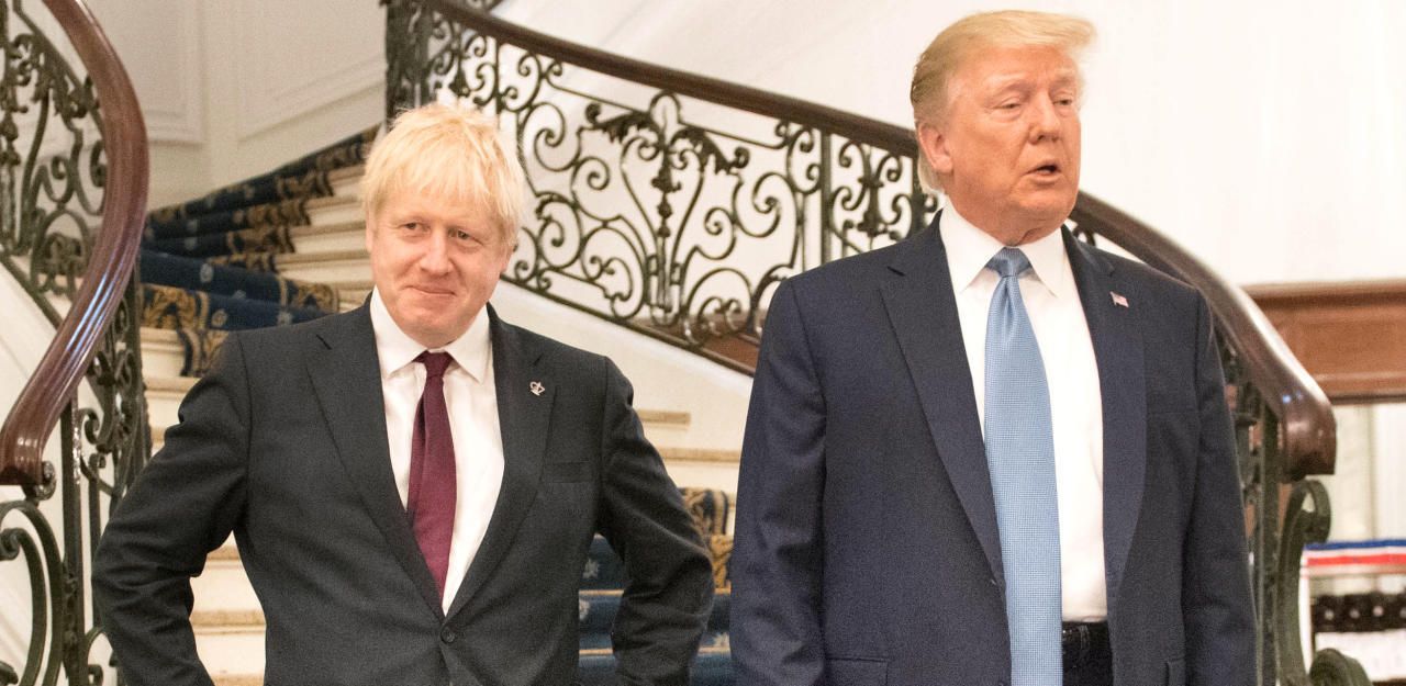 Heute.at - Trump blamiert Brexit-Boris beim Frühstück