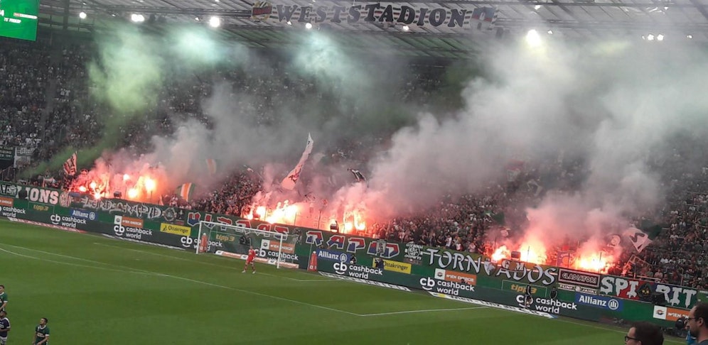 Das Wiener Derby wurde am Wochenende von Fan-Ausschreitungen überschattet.