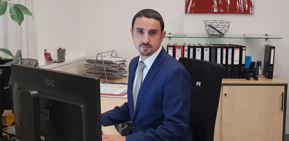 LKA NÖ-Chef Omar Haijawi-Pirchner in St. Pölten im Büro.
