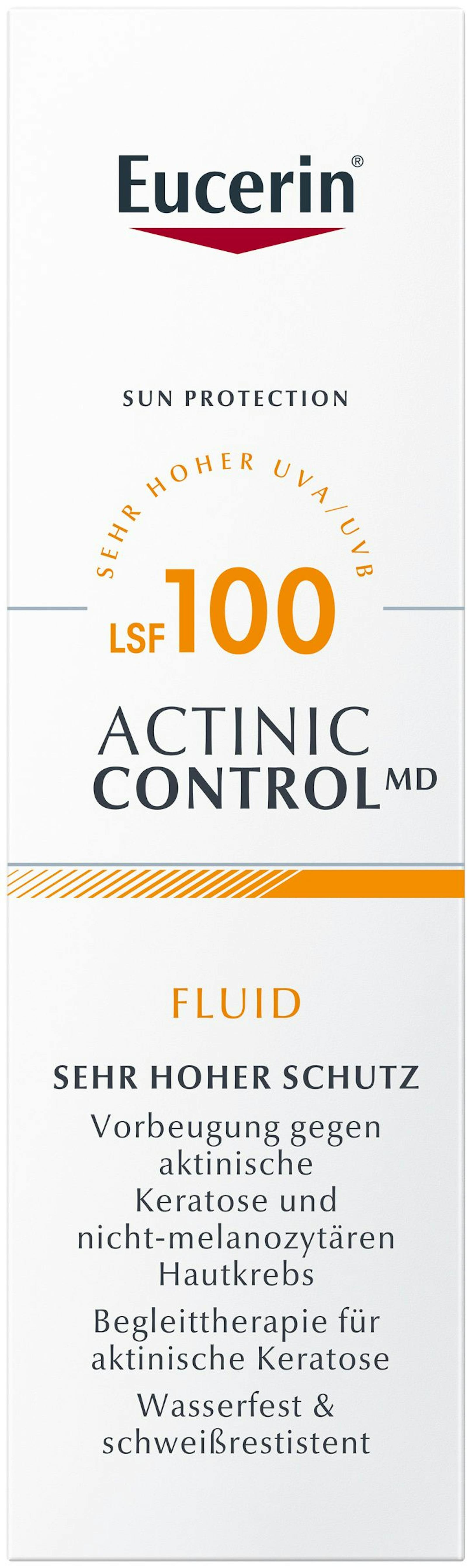 "Actinic Control" von Eucerin (27,95 Euro) beugt <strong>bösartigen Hautveränderungen</strong> wie aktinischer Keratose vor.