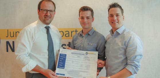 VP-Manager Bernhard Ebner, Peter Prommer und Bernhard Heinreichsberger (v. li.).