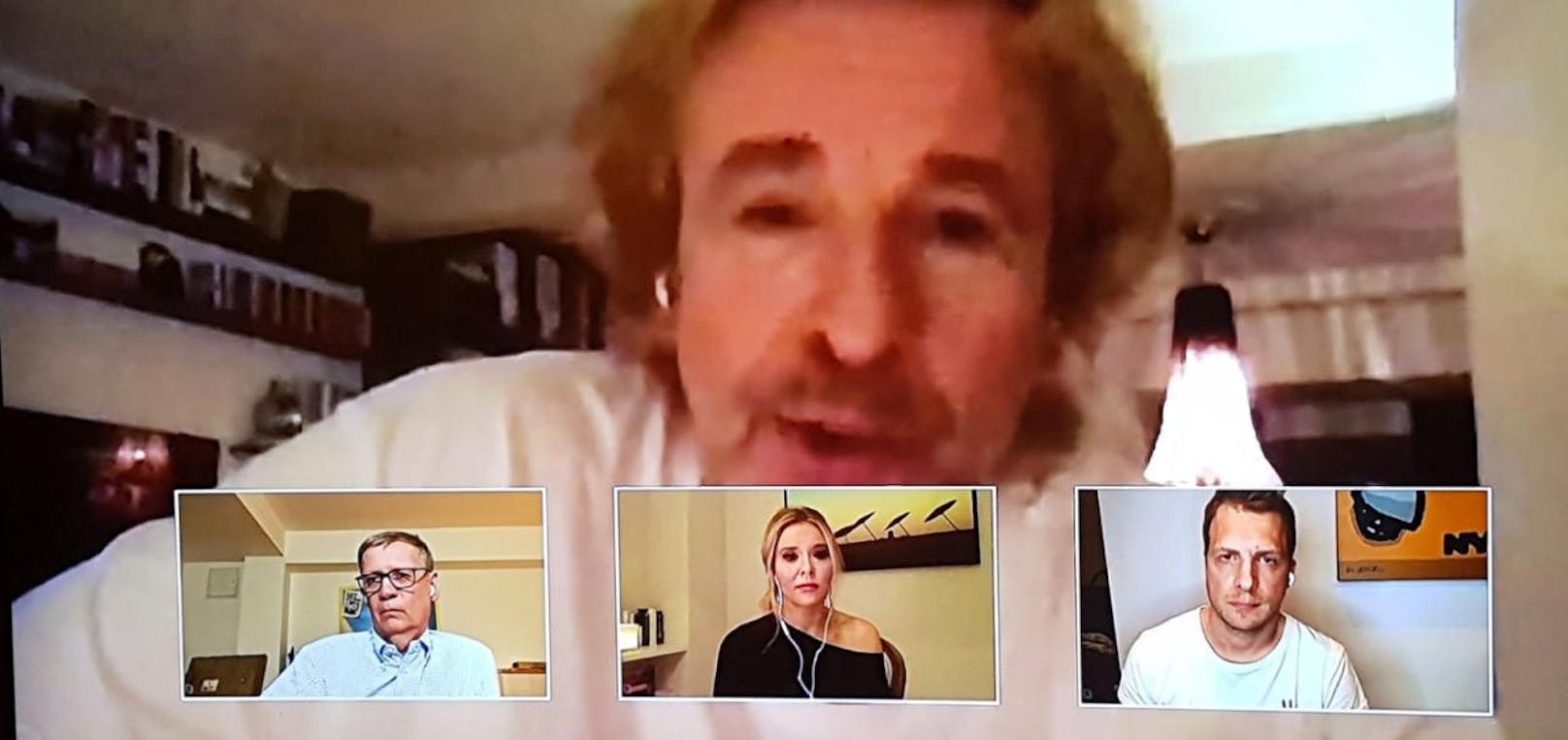 Quarantäne WG per Skype: Thomas Gottschalk, Günther Jauch, Laura Karasek, Oliver Pocher