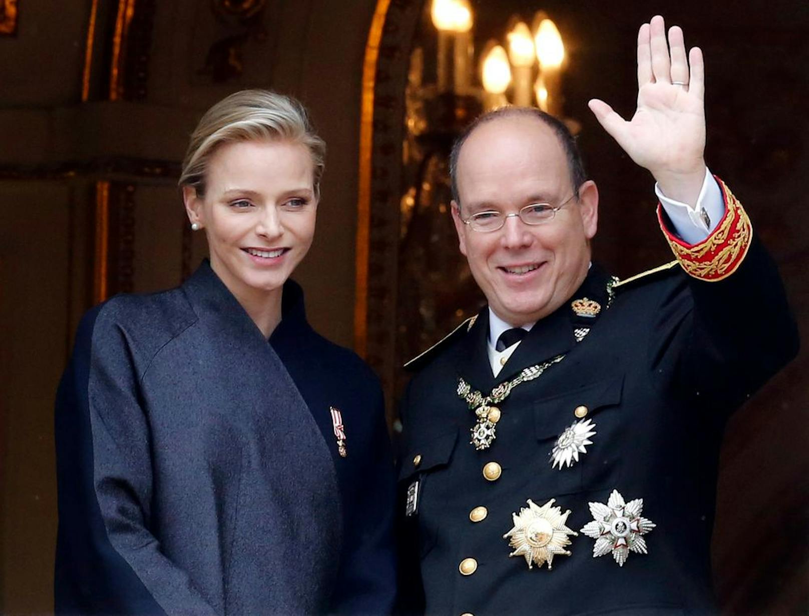 So sah Charlene von Monaco – hier mit ihrem Mann Fürst Albert II. – früher aus.
