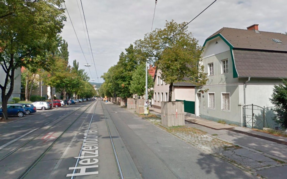 Blick den Hietzinger Abschnitt der Hetzendorfer Straße
