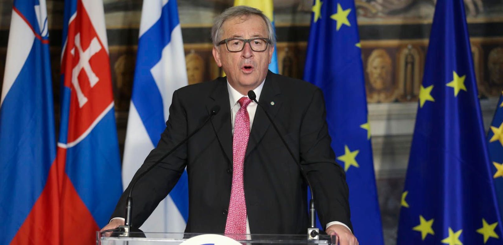 Kommissionspräsident Jean-Claude Juncker beim 60-Jahr-Jubiläum der EU in Rom