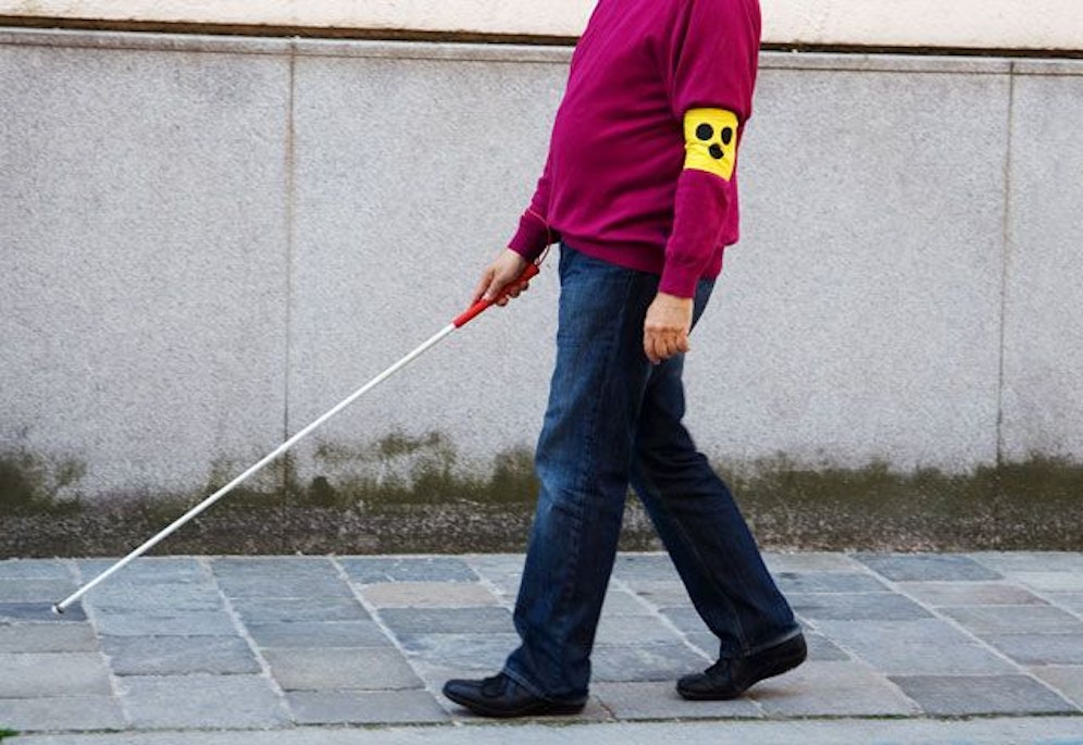 Der Mann täuschte seine Blindheit nur vor. (Symbolbild)