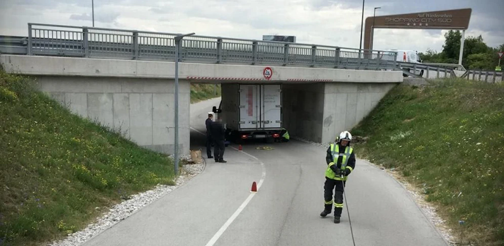 Selbe Stelle, anderer Klein-Lkw.