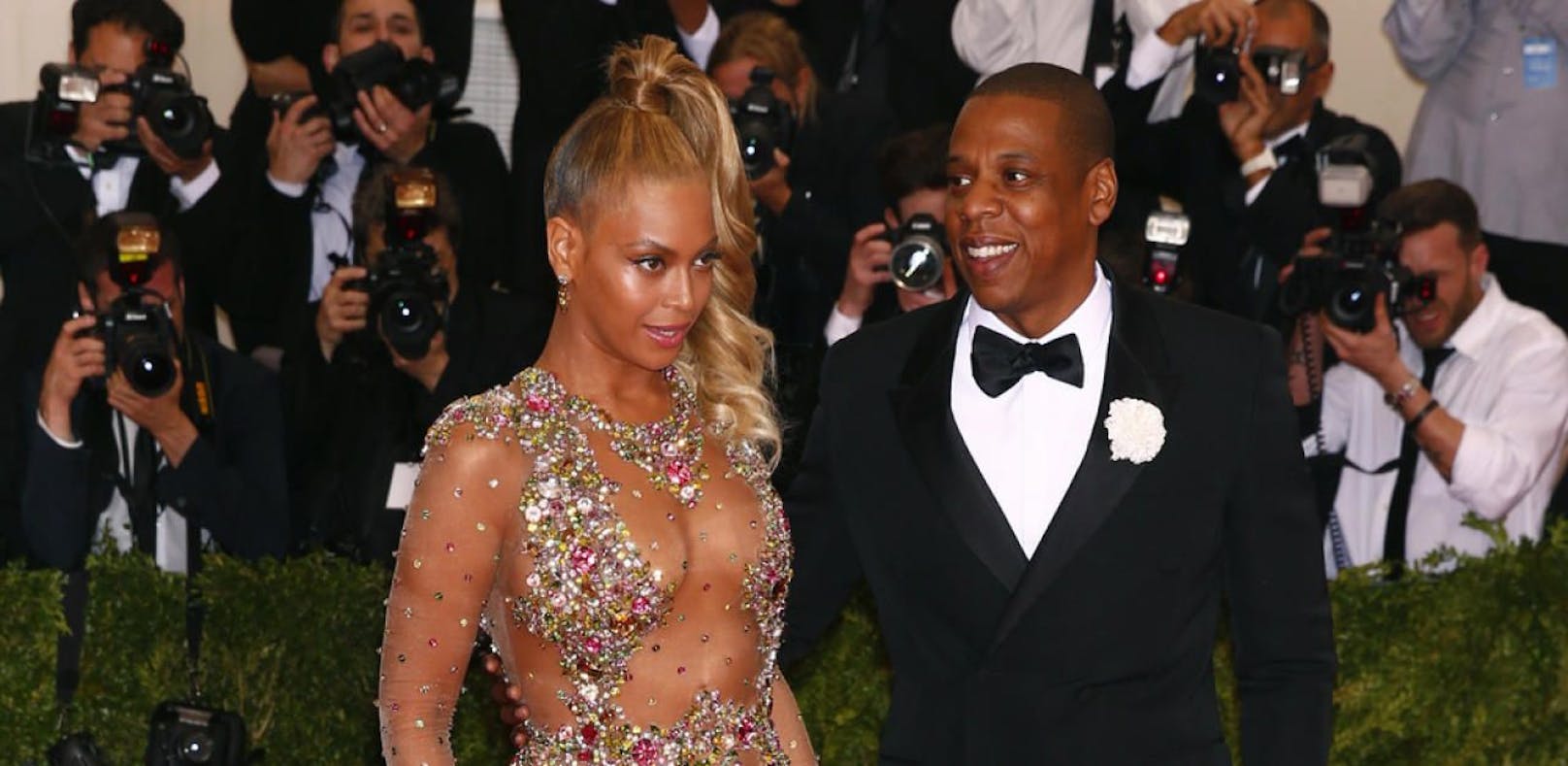 Beyonce und Jay-Z bei der Metropolitan Museum of Art Costume Institute Gala, 2015 in Manhattan, New York.