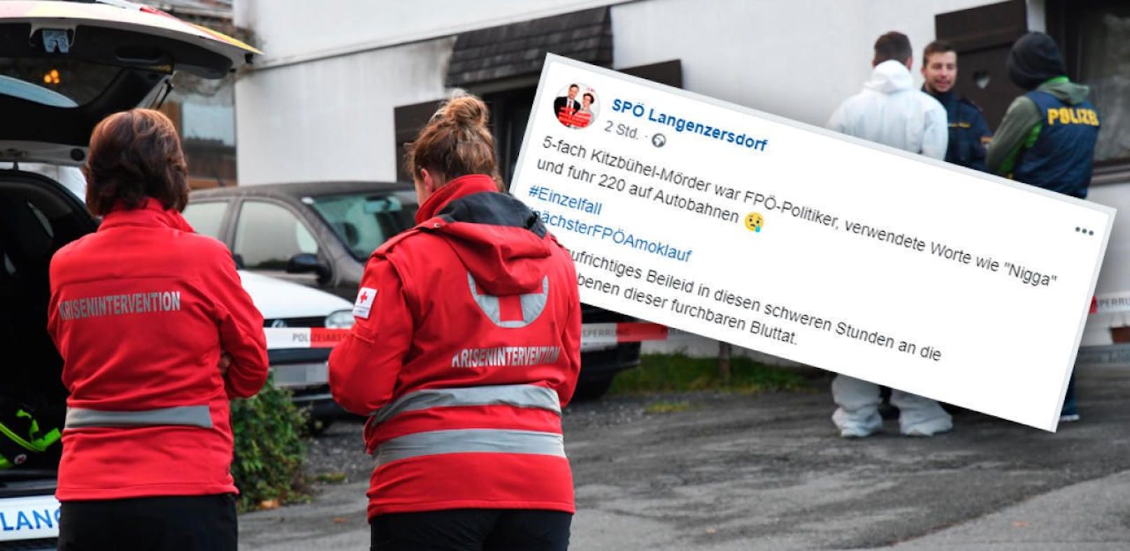 Die SPÖ Langenzersdorf bezeichnet den Fünffachmord von Kitzbühel als &quot;FPÖ-Amoklauf&quot;.