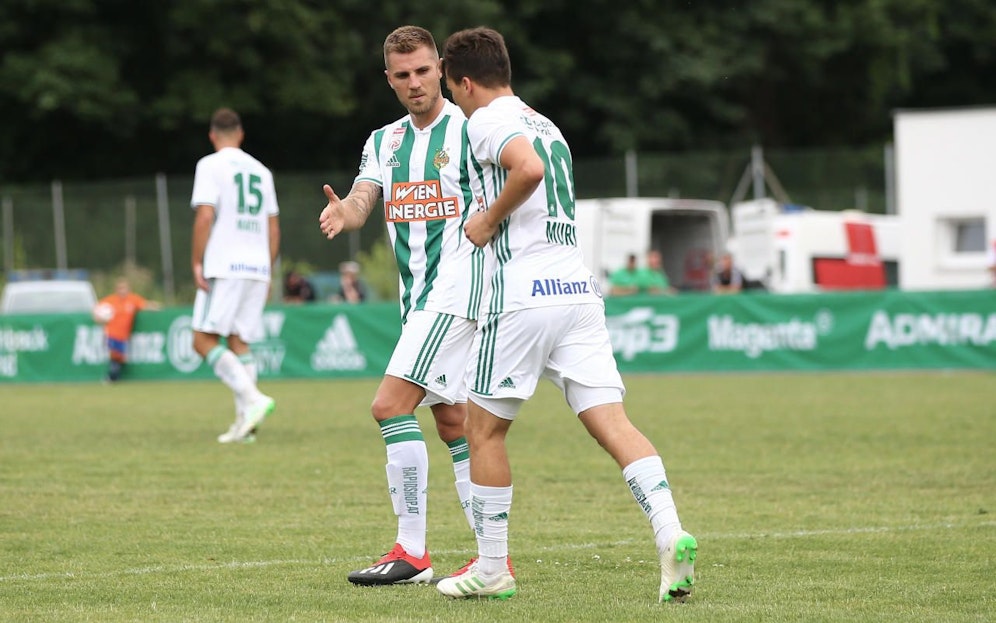 Thorsten Schick und Thomas Murg jubeln in Klosterneuburg. 