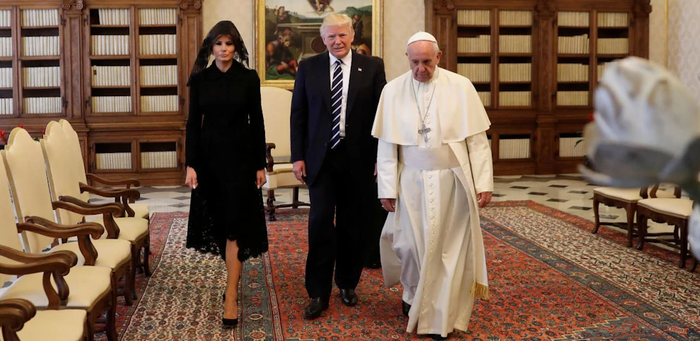 Melania und Donald Trump bei Papst Franziskus