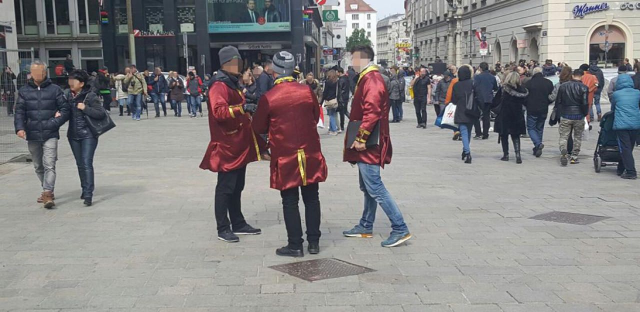 Mozart-Verkäufer in Wien
