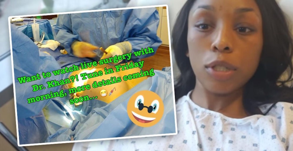 Ashely Devonna übertrug ihre Brust-OP live auf Instagram.