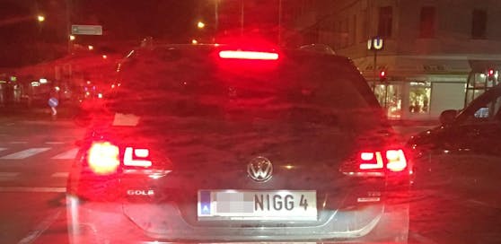 Das Kennzeichen &quot;NIGG4&quot; wurde am Samstag in Wien gesichtet. Was halten Sie davon?