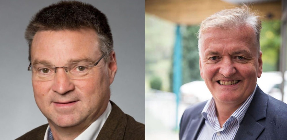 Landes-Parteimanager Wolfgang Kocevar, Franz Schnabl (re.)