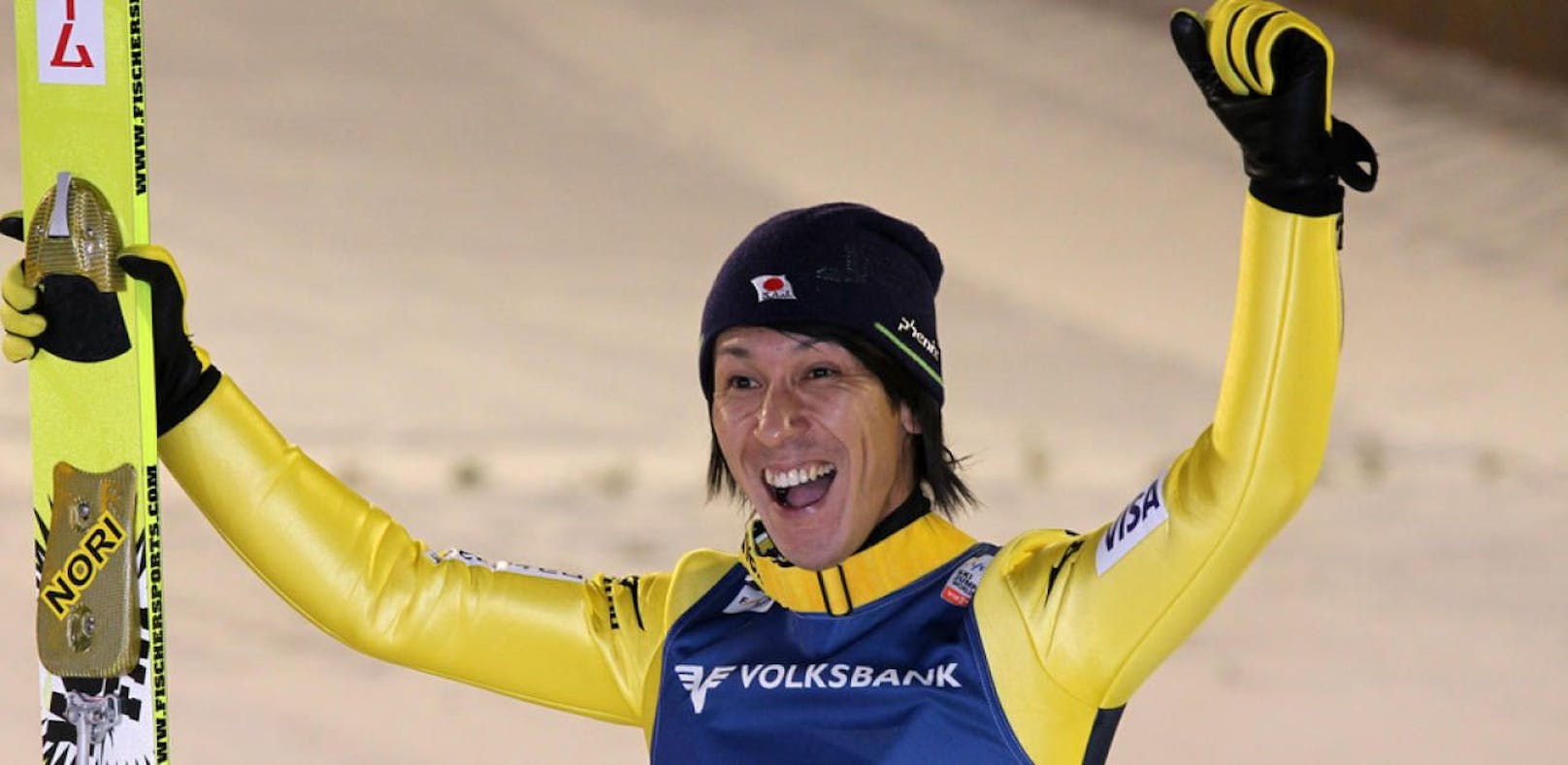 Noriaki Kasai hat immer noch Lust am Skispringen.