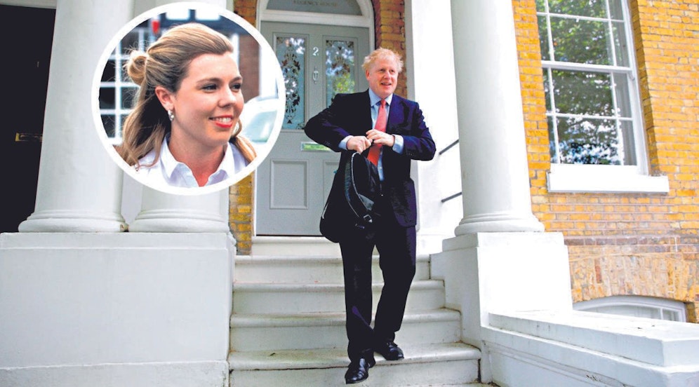 Freundin Carrie Symonds und Boris Johnson. 