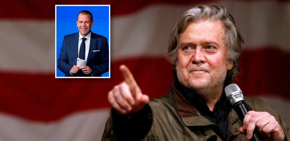Harald Vilimsky (FPÖ) könnte sich eine "punktuelle Zusammenarbeit" mit dem als rechtsextrem geltenden ehemaligen Berater Donald Trumps, Steve Bannon, zumindest theoretisch vorstellen.