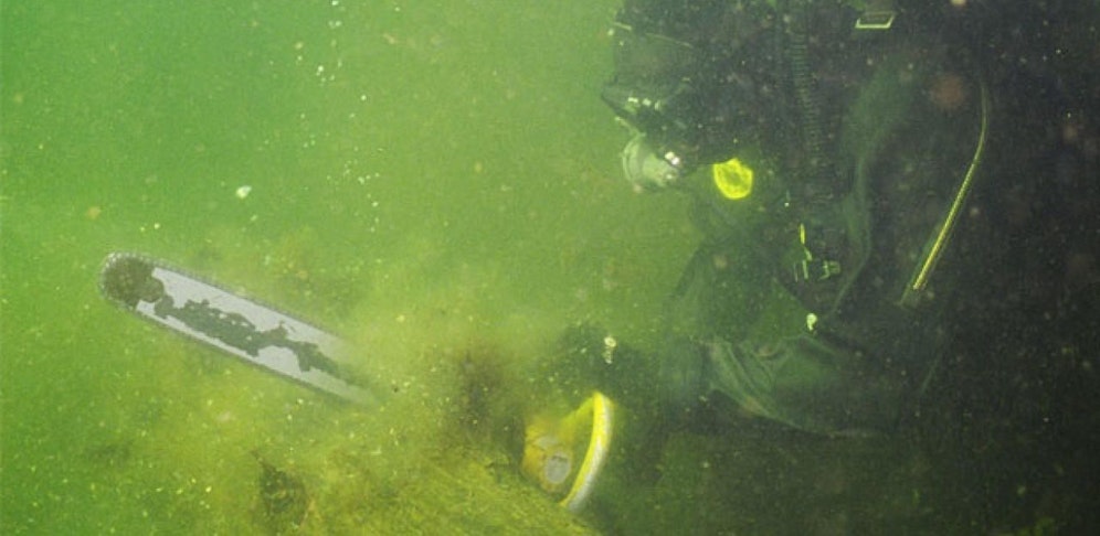 Kampftaucher des Bundesheeres im Einsatz.