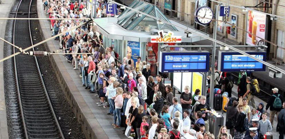 Die Zugverkehr in Bayern wurde eingestellt