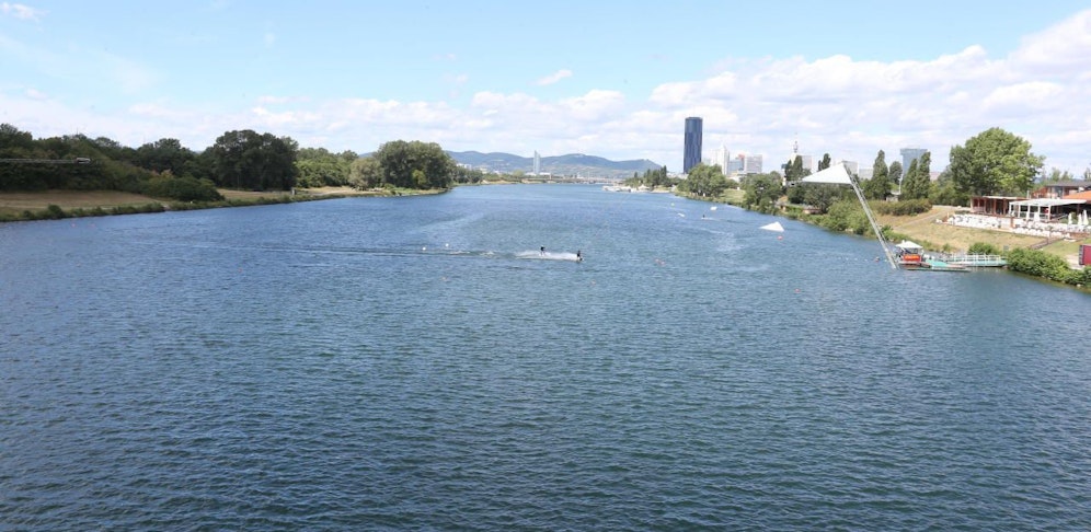 Die Freizeitoase an der Neuen Donau im 22. Wiener Gemeindebezirk Donaustadt.