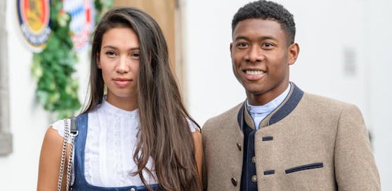 Alaba mit seiner Freundin Shalimar am Oktoberfest 2018. (Archivbild)