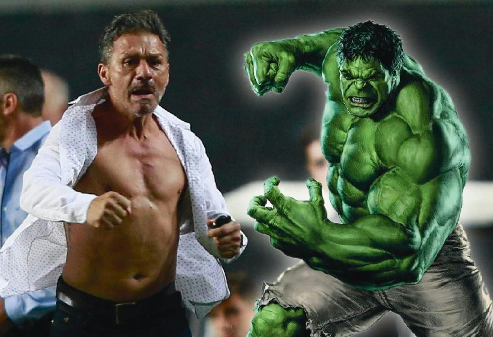Nelson Vivas auf den Spuren des unglaublichen Hulk.