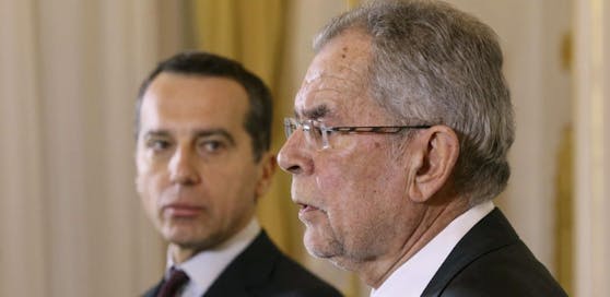 Bundeskanzler Christian Kern (SPÖ) und Bundesoräsident Alexander Van der Bellen