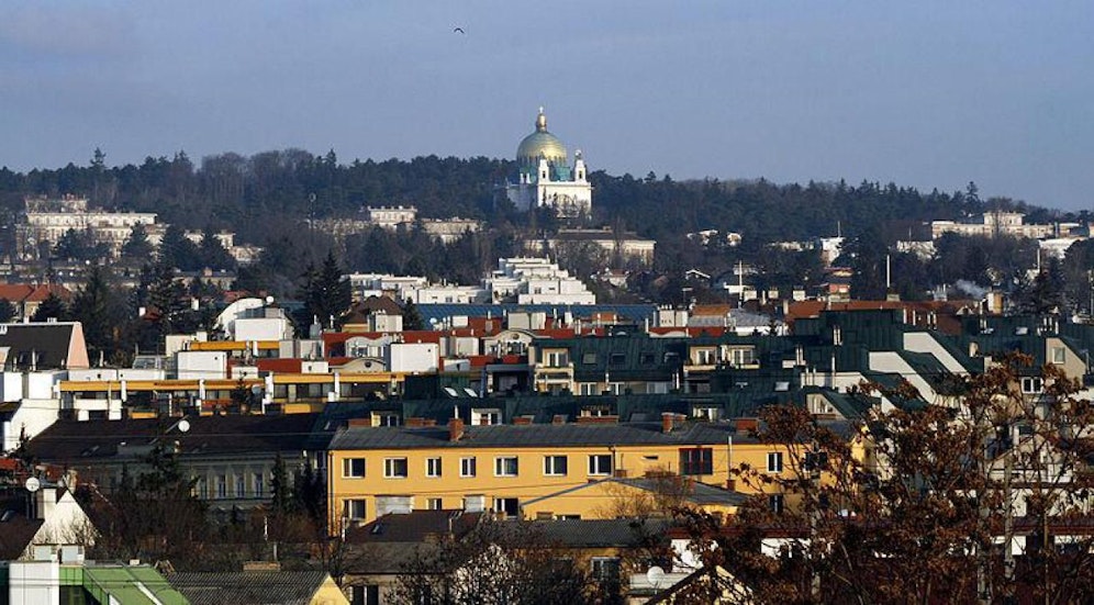 Die Aussicht auf den Steinhof im 14. Wiener Gemeindebezirk Penzing.