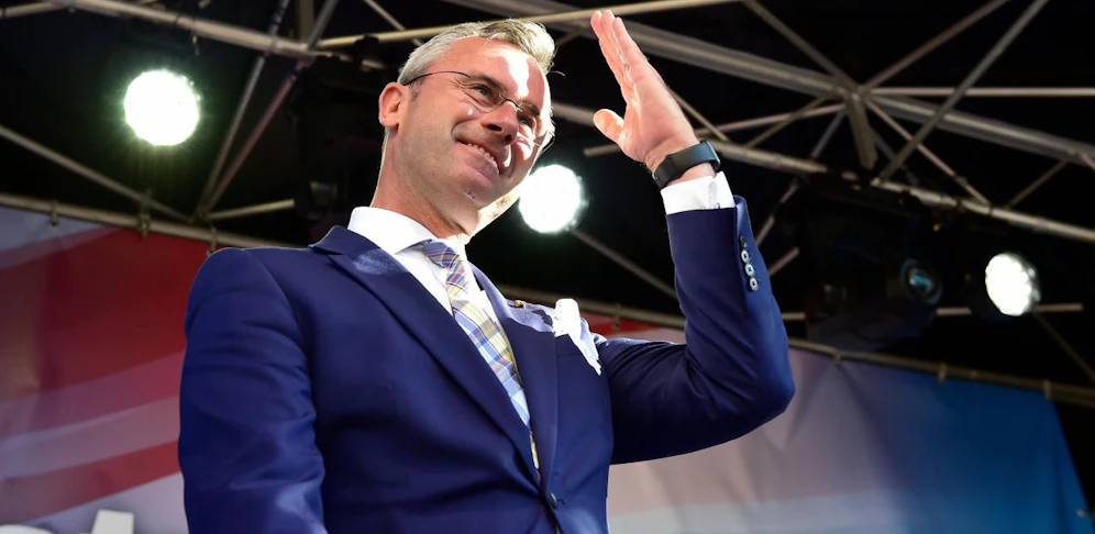 FPÖ-Parteichef Norbert Hofer im Rahmen des Wahlkampfabschlusses der FPÖ vor der EU-Wahl am Freitag, 24. Mai 2019, in Wien. 
